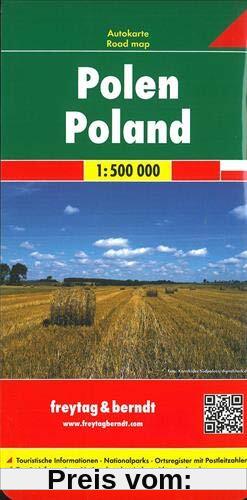 Polen, Autokarte 1:500.000: Wegenkaart 1:500 000 (freytag & berndt Auto + Freizeitkarten)